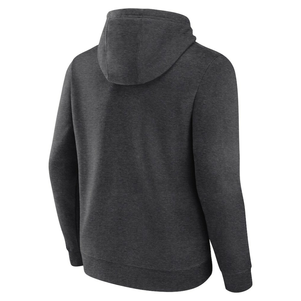 New York Yankees Team Lock Up Wordmark Pullover Hoodie - Charcoal