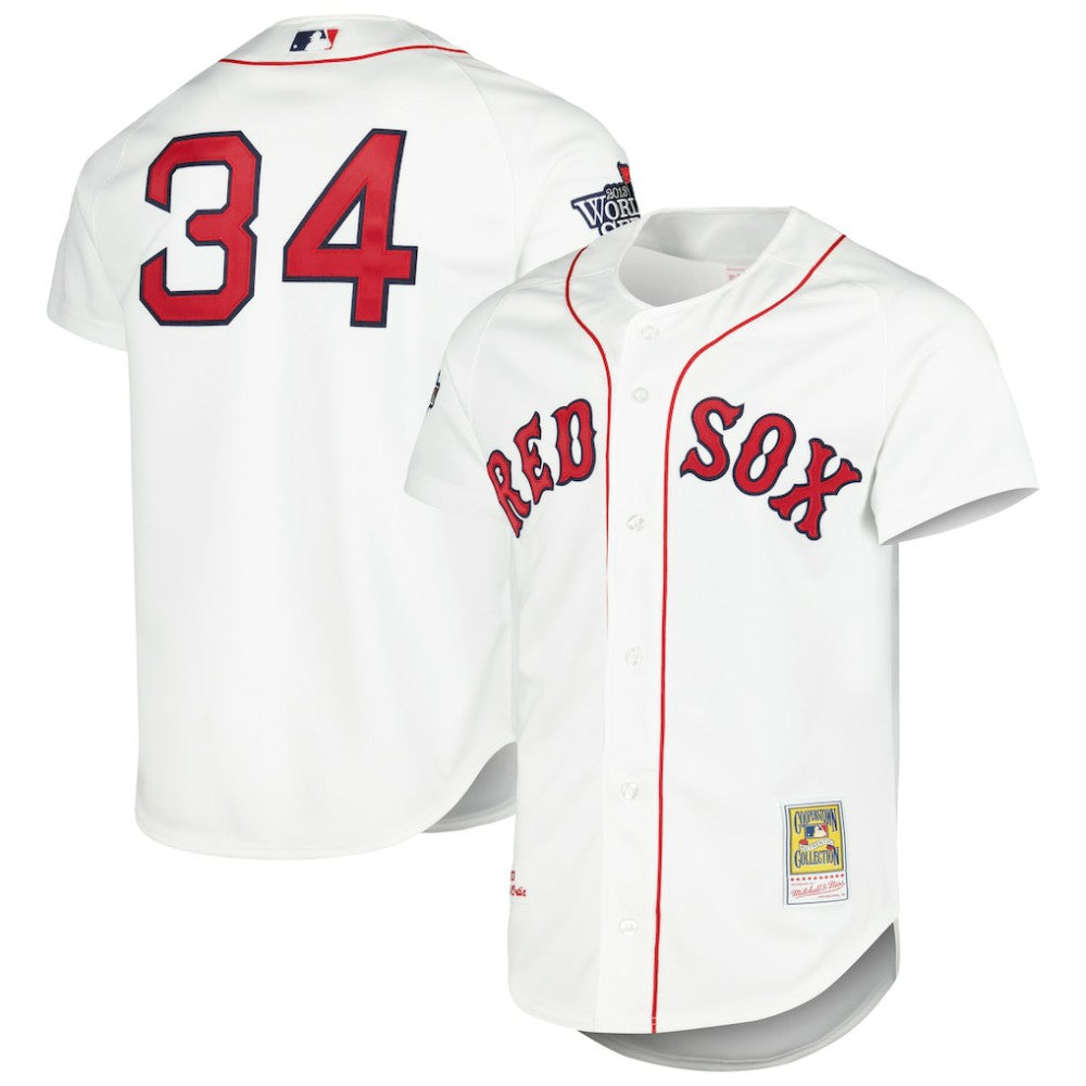 David Ortiz Boston Red Sox Cooperstown Collection Authentic Jersey - White | Mitchell & Ness