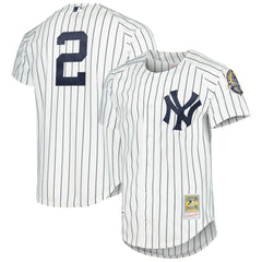 Derek Jeter New York Yankees Cooperstown Collection Authentic Jersey - White | Mitchell & Ness