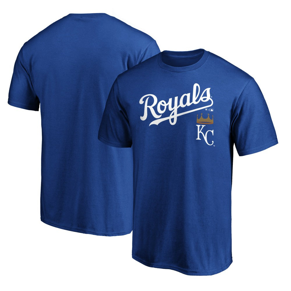 Kansas City Royals Team Lock Up Wordmark T-Shirt - Royal
