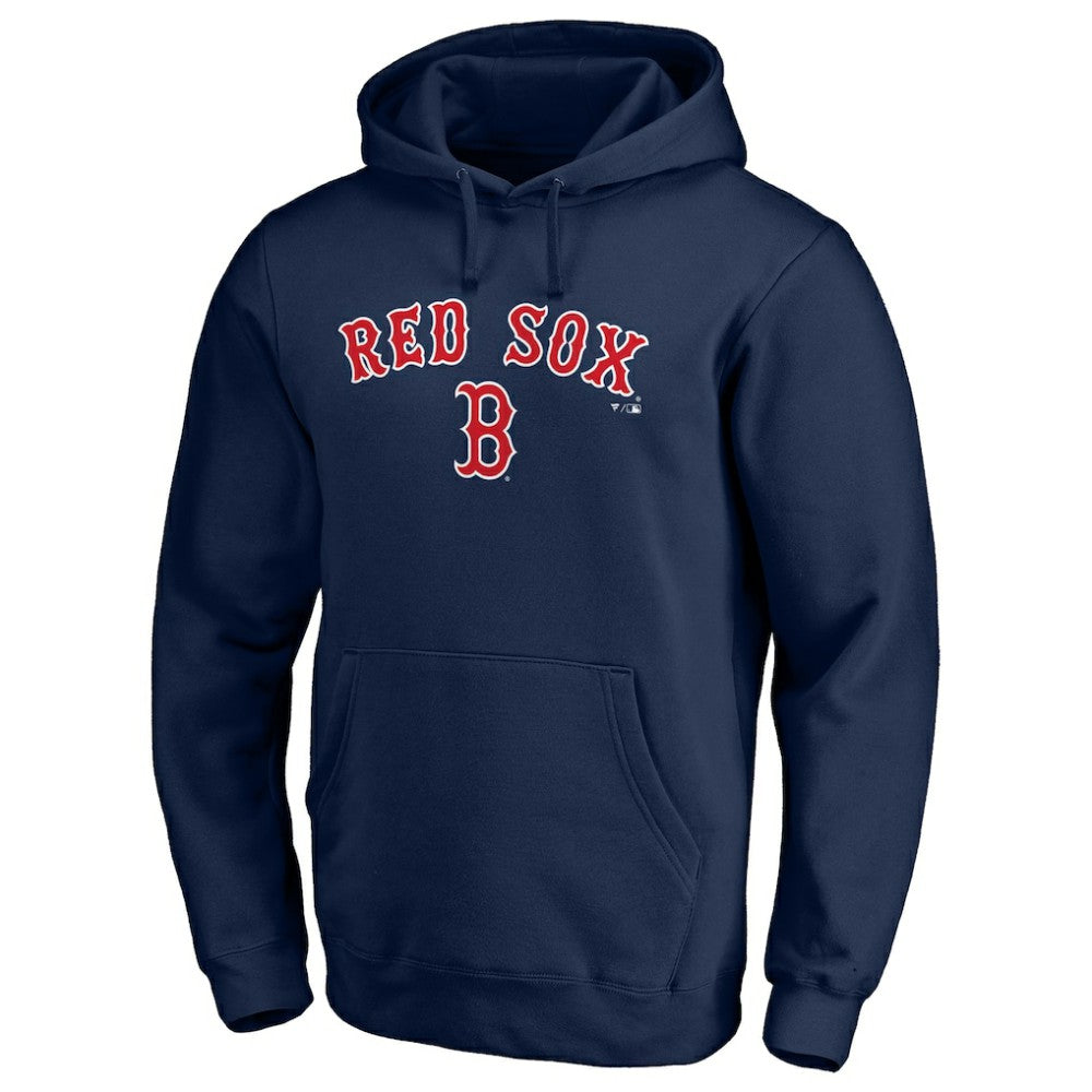 Boston Red Sox Team Lock Up Wordmark Pullover Hoodie - Navy