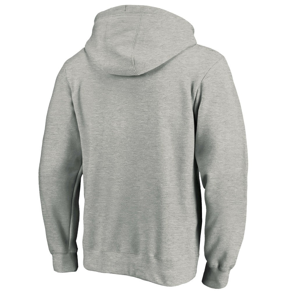 Los Angeles Dodgers Team Lock Up Wordmark Pullover Hoodie - Gray