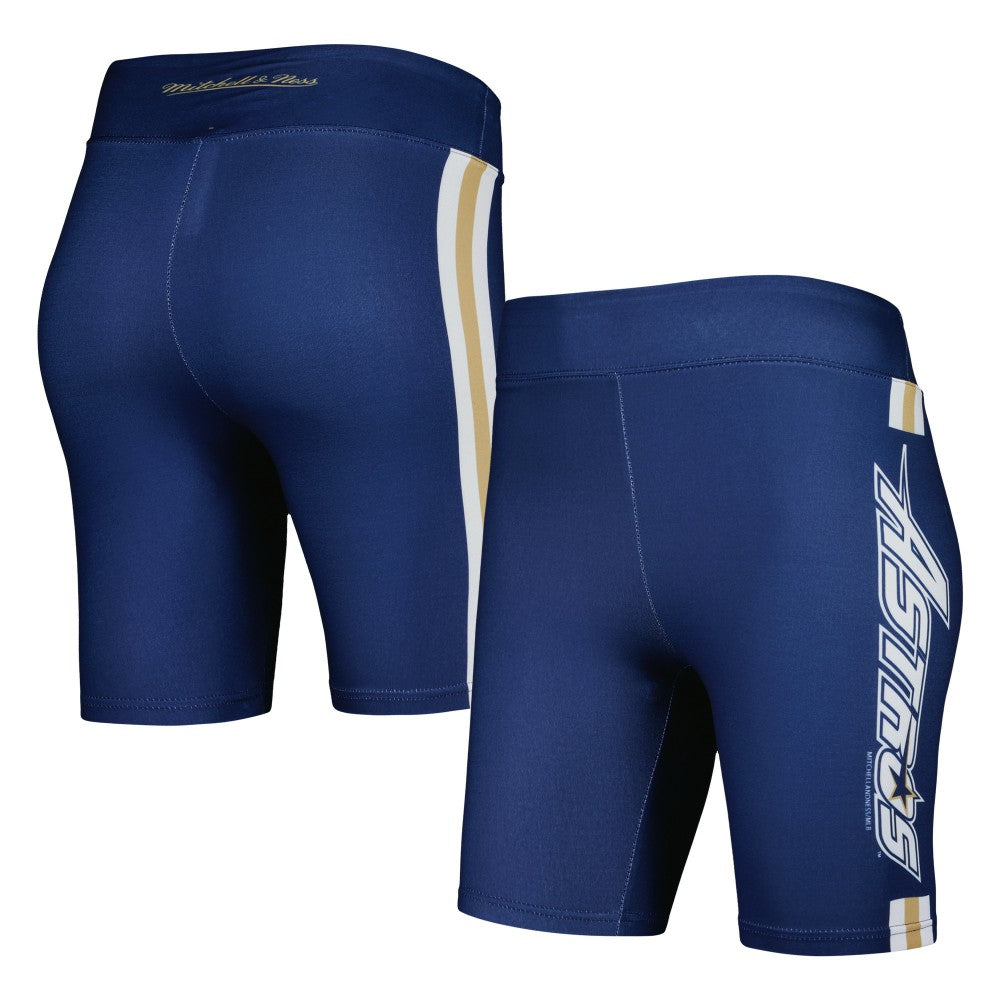 Houston Astros Women's Biker Shorts - Navy | Mitchell & Ness
