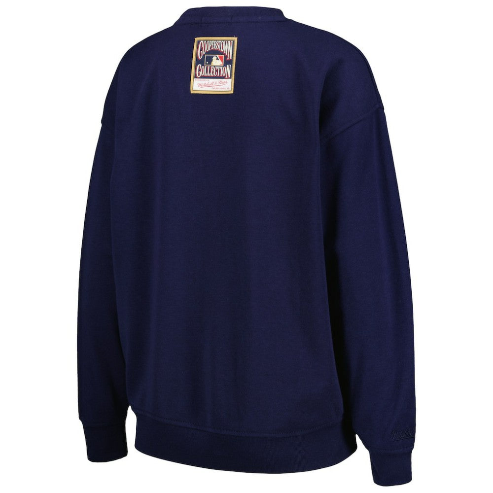 Houston Astros Women's Logo Lt 2.0 Pullover Sweatshirt - Navy | Mitchell & Ness