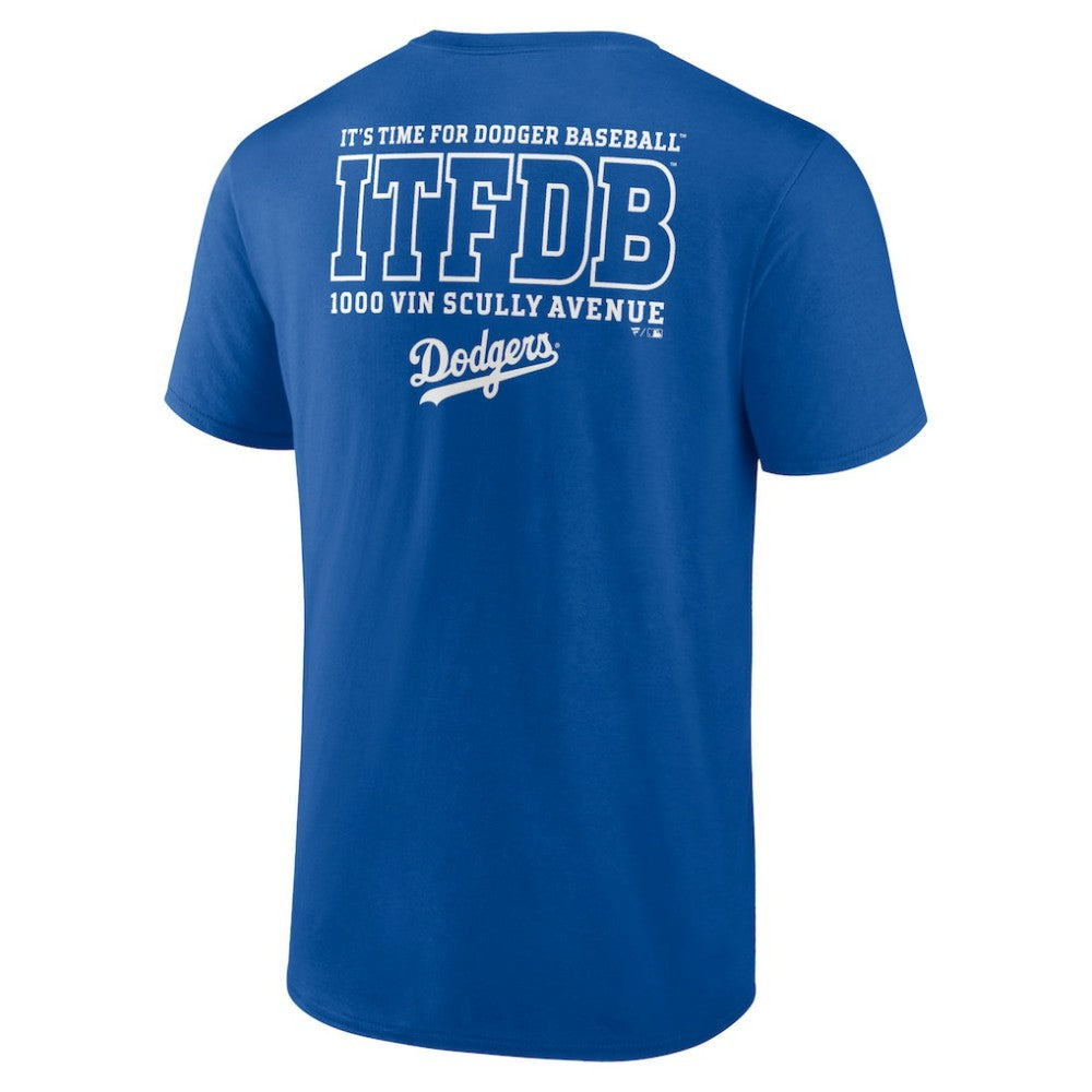 Los Angeles Dodgers Bring It ITFDB T-Shirt - Royal