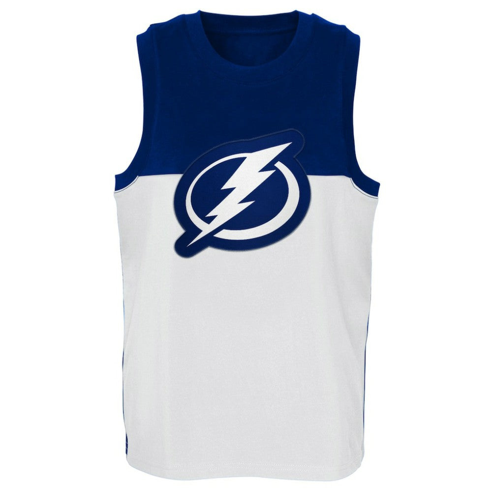 Tampa Bay Lightning Youth Revitalize Tank Top White/Blue