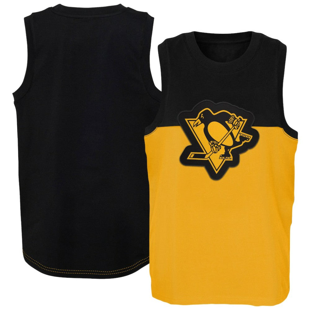 Pittsburgh Penguins Youth Revitalize Tank Top Gold/Black