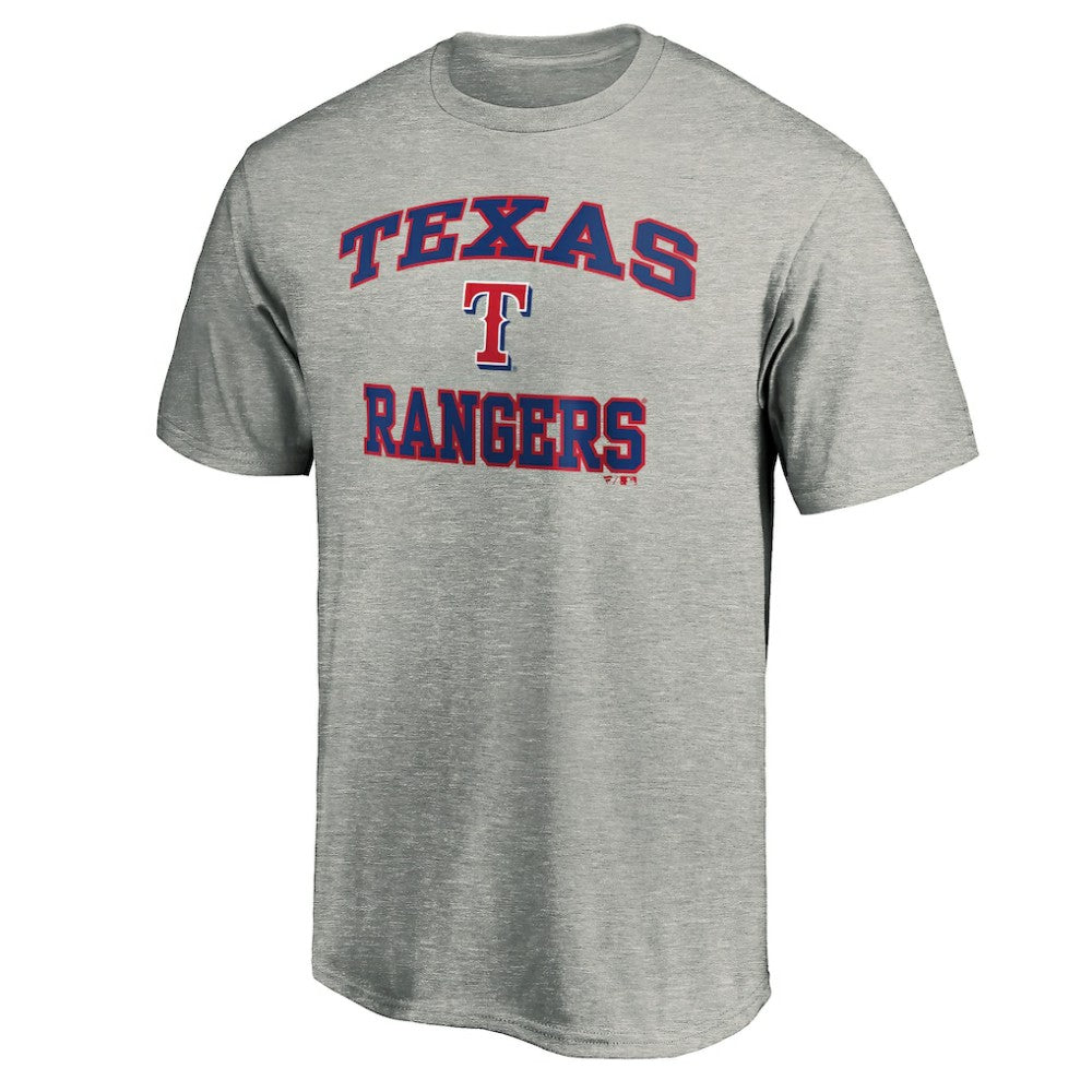 Texas Rangers Heart & Soul T-Shirt - Heather Gray