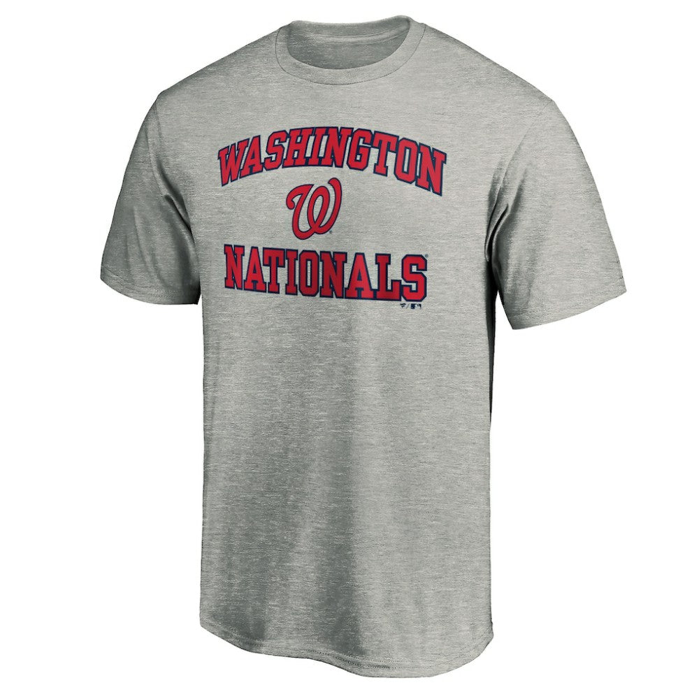 Washington Nationals Heart & Soul T-Shirt - Heather Gray