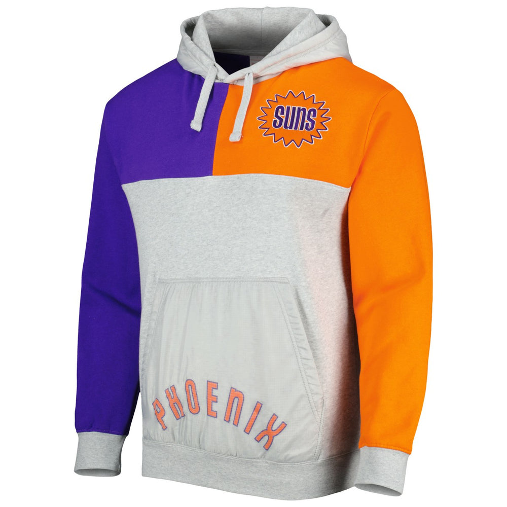 Phoenix Suns Tie-Breaker Pullover Hoodie - Heather Gray | Mitchell & Ness for sale