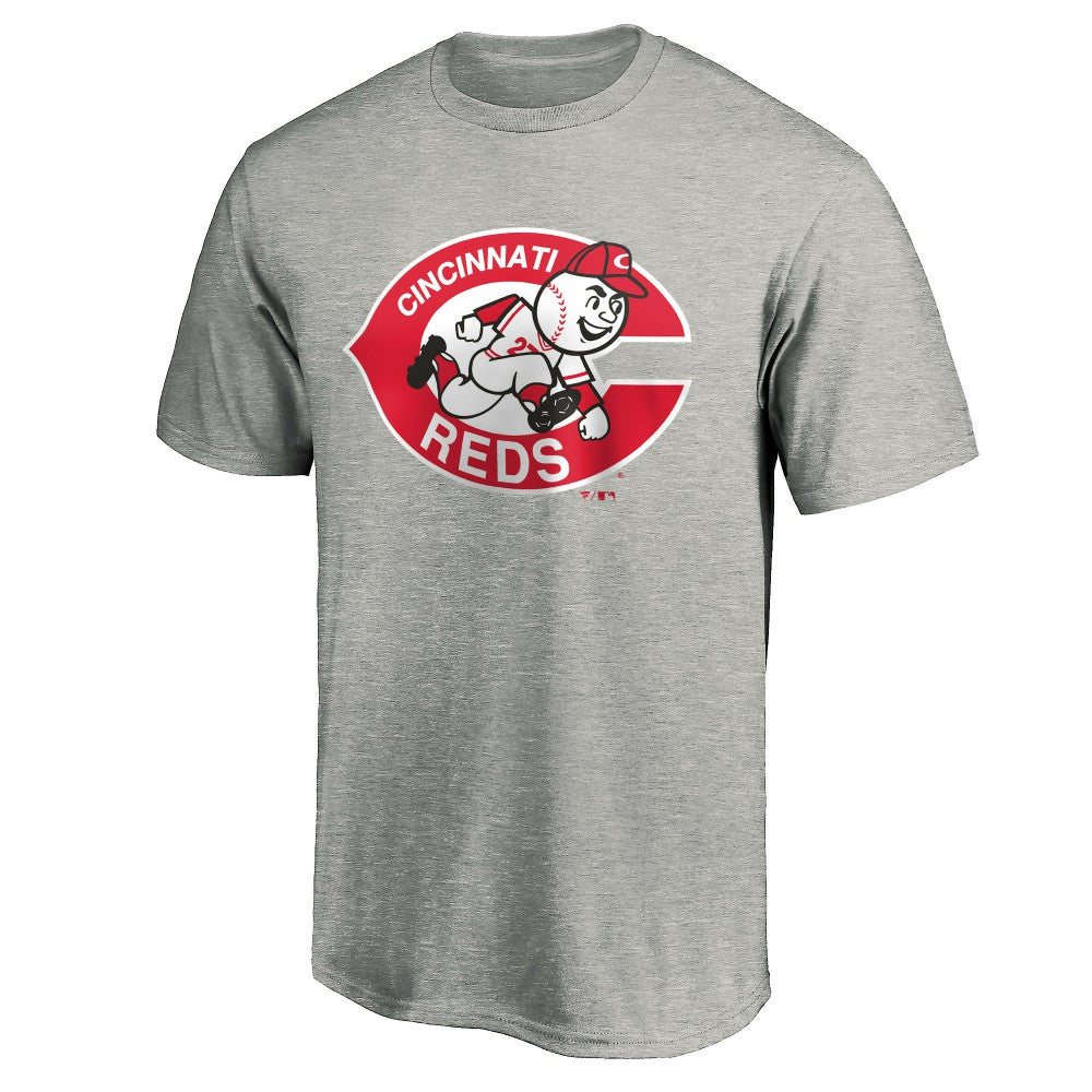 Cincinnati Reds Cooperstown Collection Forbes T-Shirt - Heather Gray