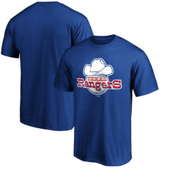 Texas Rangers Cooperstown Collection Forbes Team Logo T-Shirt - Royal