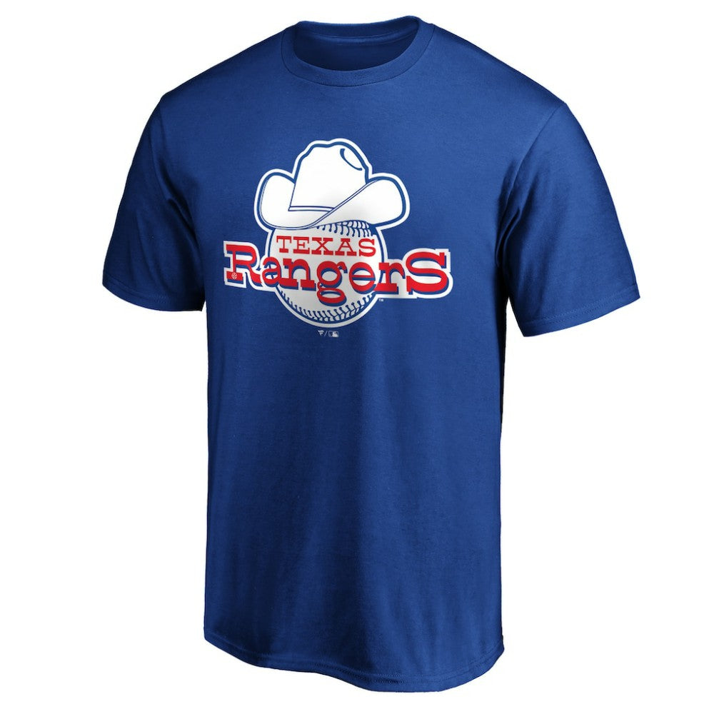Texas Rangers Cooperstown Collection Forbes Team Logo T-Shirt - Royal