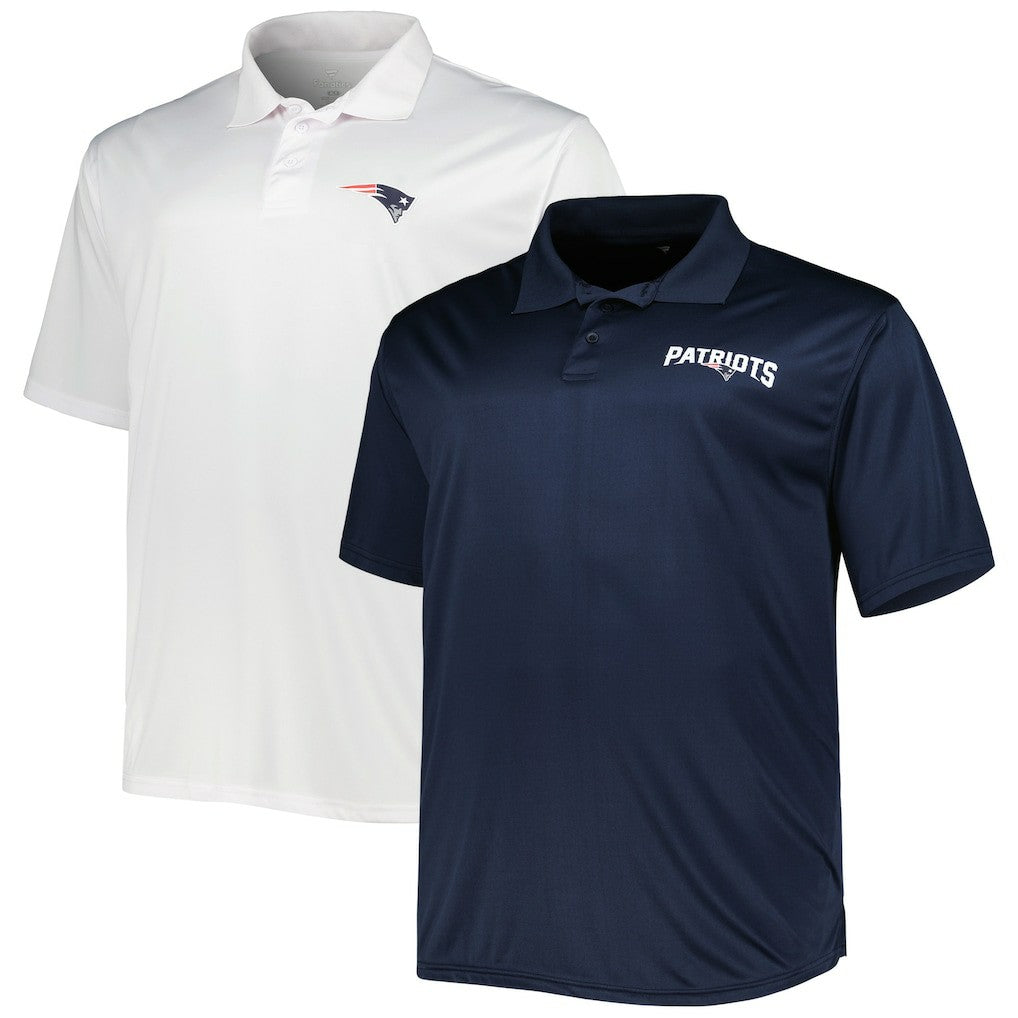 New England Patriots Solid Two-Pack Polo Set - Navy/White outlet