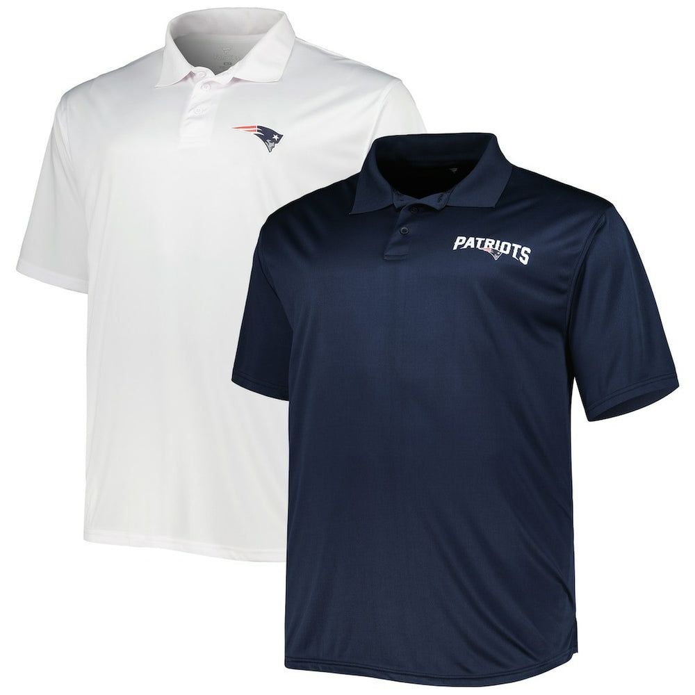 New England Patriots Solid Two-Pack Polo Set - Navy/White outlet