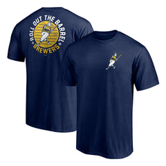 Milwaukee Brewers Roll Out the Barrel T-Shirt - Navy