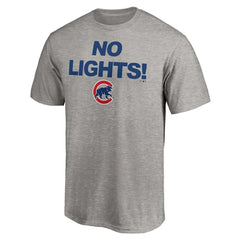 Chicago Cubs No Lights T-Shirt - Heather Gray