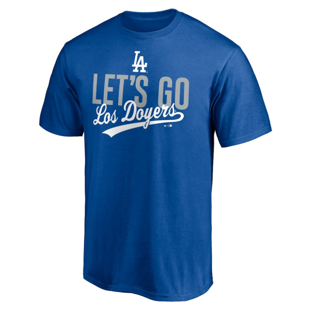 Los Angeles Dodgers Let's Go Los Doyers T-Shirt - Royal