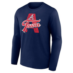 Atlanta Braves Hometown Graphic Long Sleeve T-Shirt - Navy