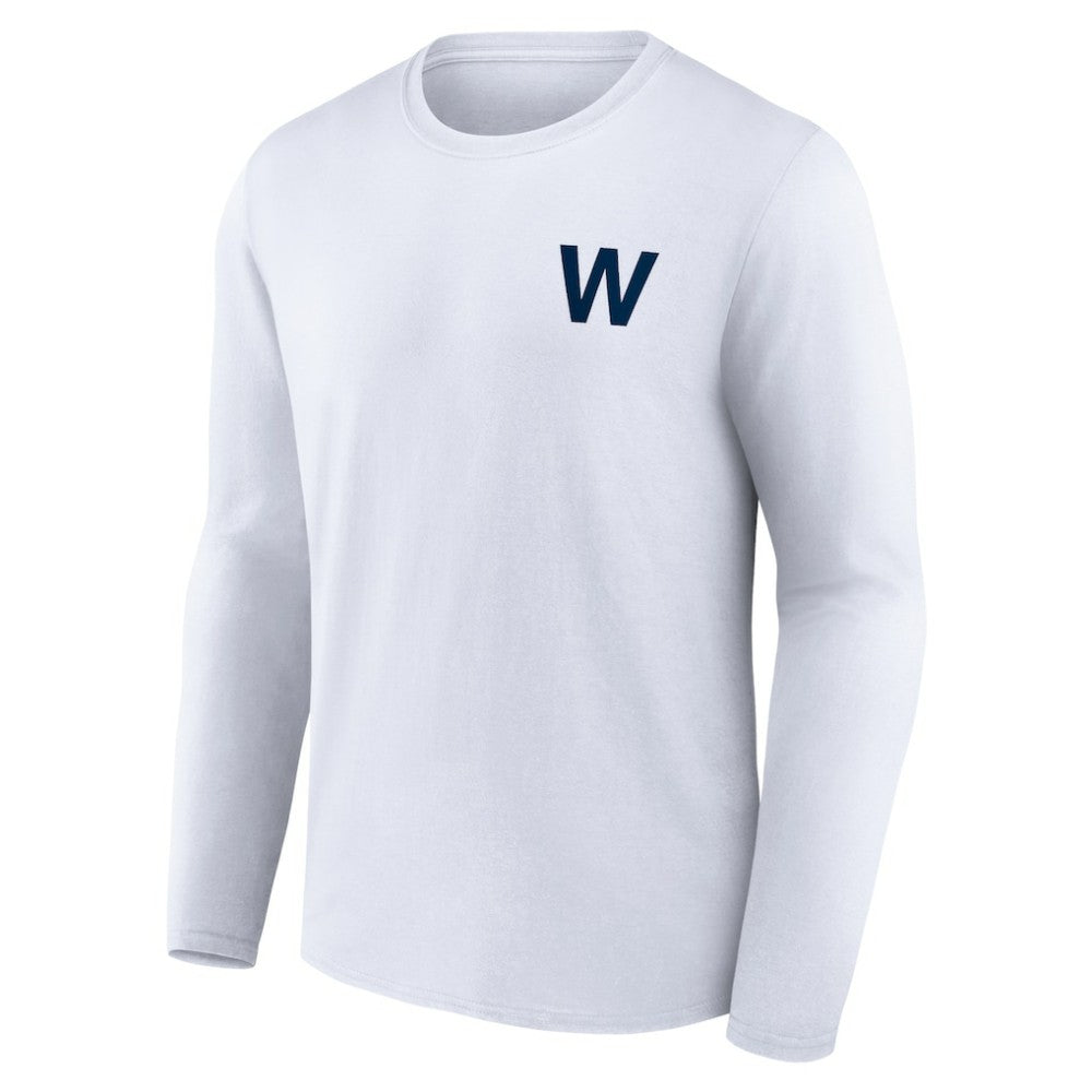 Chicago Cubs Fly the W Long Sleeve T-Shirt - White