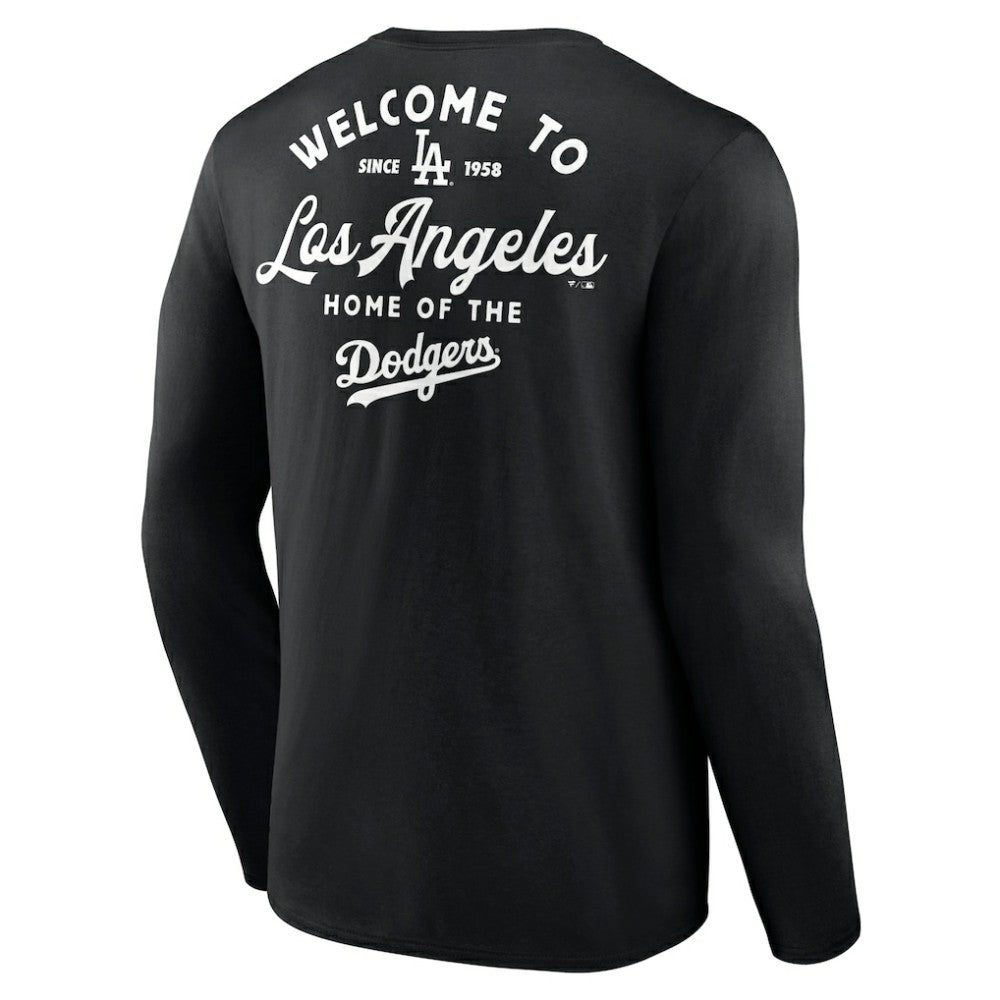 Los Angeles Dodgers Long Ball Long Sleeve T-Shirt - Black