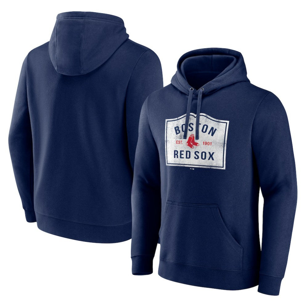 Boston Red Sox Welcome Sign Pullover Hoodie - Navy
