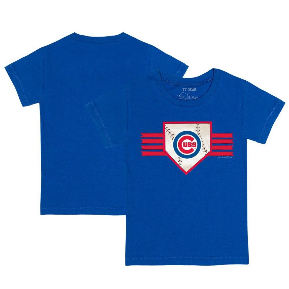 Chicago Cubs Tiny Turnip Youth Base Stripe T-Shirt - Royal
