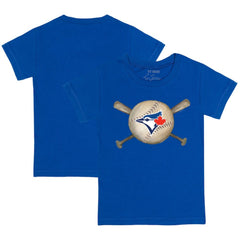 Toronto Blue Jays Tiny Turnip Youth Baseball Cross Bats T-Shirt - Royal