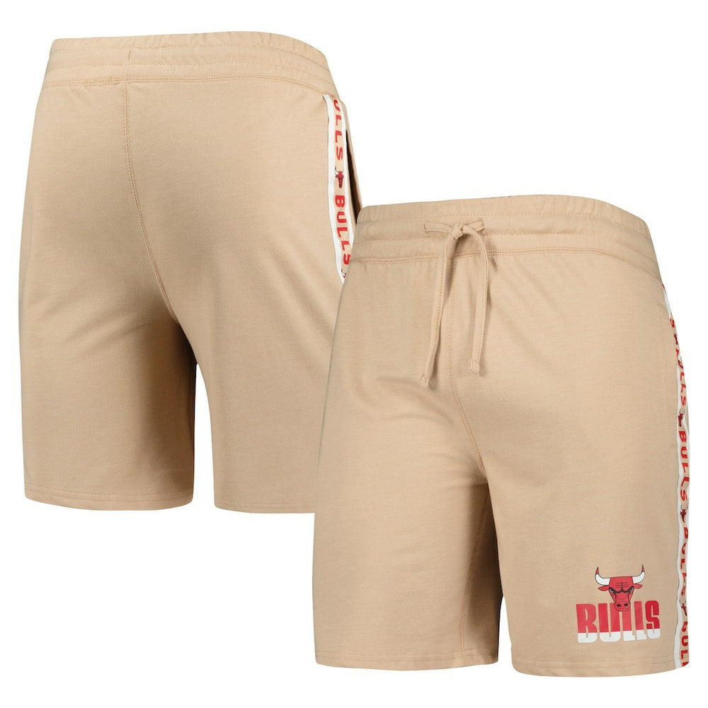Chicago Bulls Concepts Sport Team Stripe Shorts - Tan on sale