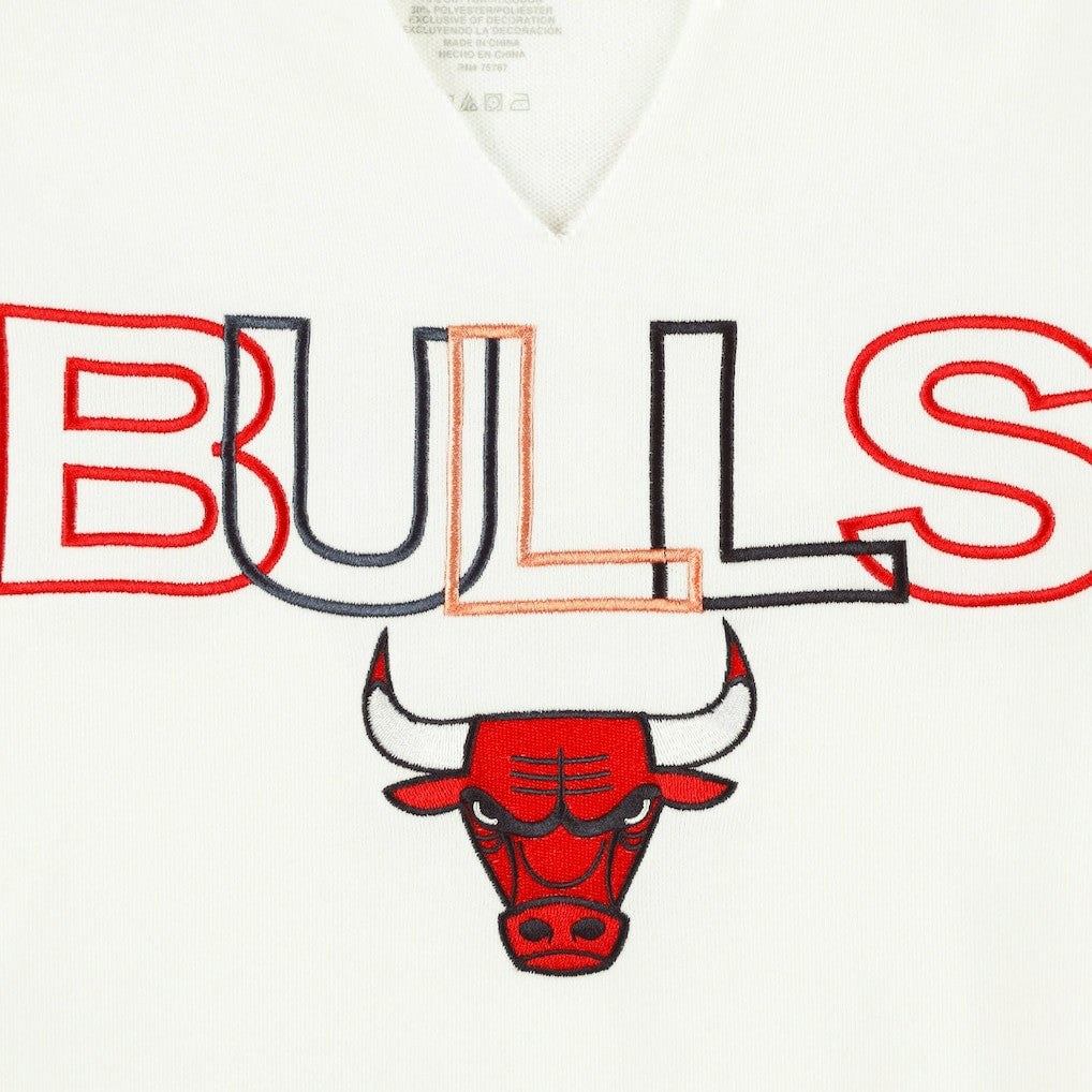 Chicago Bulls Concepts Sport Women's Sunray Notch Neck Long Sleeve Top sale - White cheap