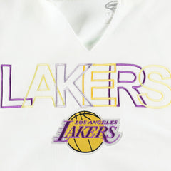 Los Angeles Lakers Concepts Sport Women's Sunray Notch Neck Long Sleeve Top - White cheap