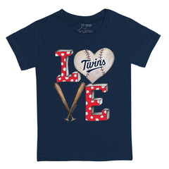 Minnesota Twins Tiny Turnip Youth Baseball Love T-Shirt - Navy