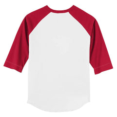 Boston Red Sox Tiny Turnip Youth Baseball Love 3/4-Sleeve Raglan T-Shirt - White/Red