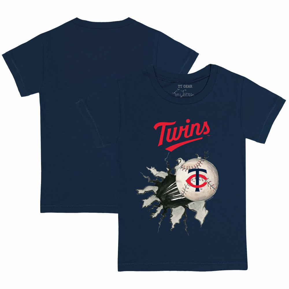 Minnesota Twins Tiny Turnip Youth Baseball Tear T-Shirt - Navy