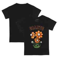San Francisco Giants Tiny Turnip Youth Blooming Baseballs T-Shirt - Black