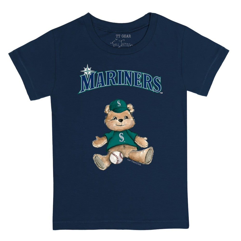 Seattle Mariners Tiny Turnip Youth Teddy Boy T-Shirt - Navy