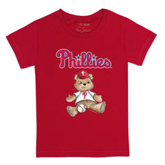 Philadelphia Phillies Tiny Turnip Youth Teddy Boy T-Shirt - Red
