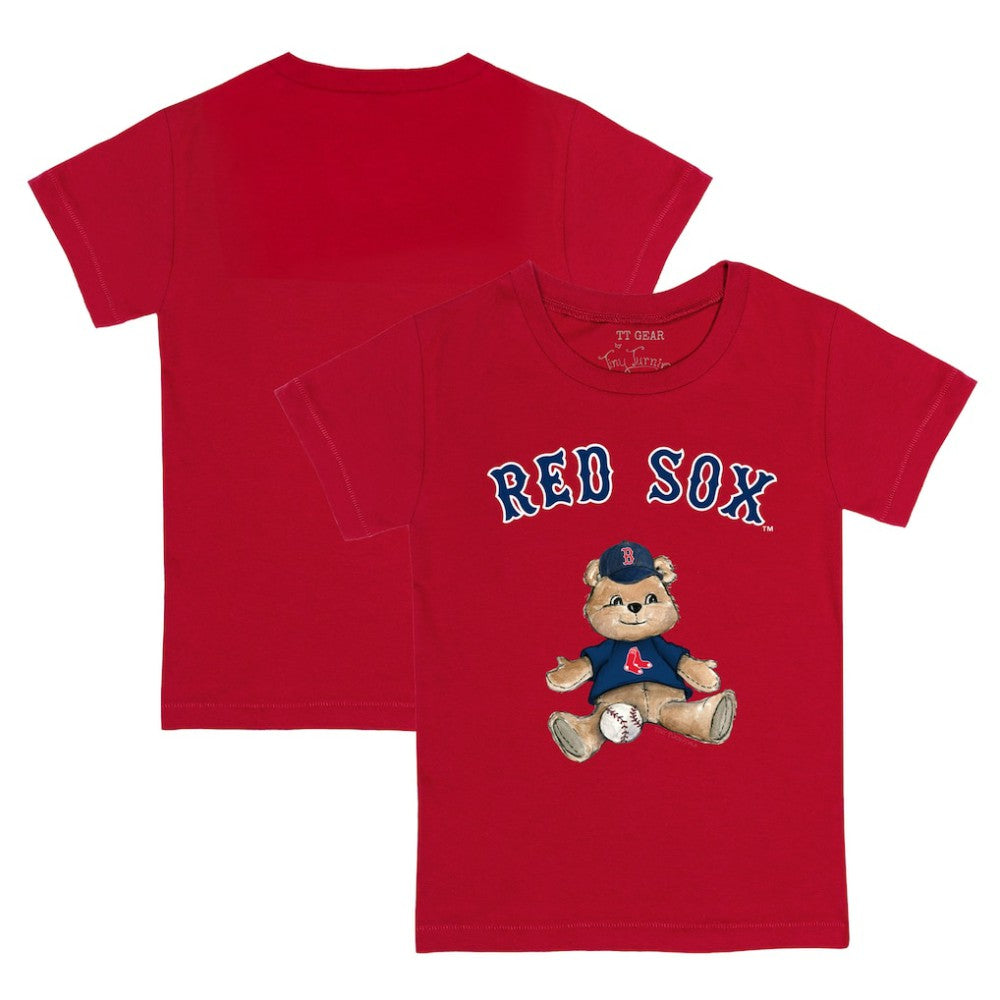 Boston Red Sox Tiny Turnip Youth Teddy Boy T-Shirt - Red