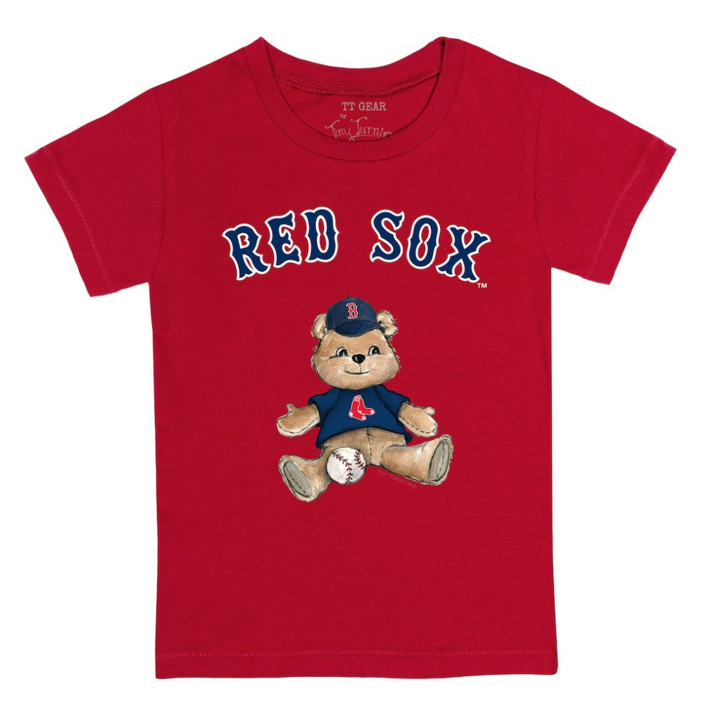 Boston Red Sox Tiny Turnip Youth Teddy Boy T-Shirt - Red