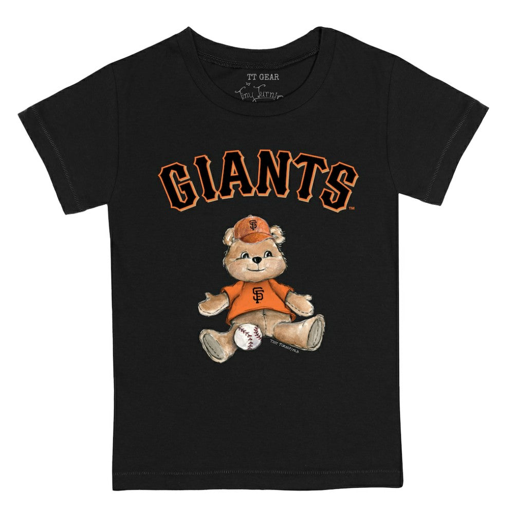 San Francisco Giants Tiny Turnip Youth Teddy Boy T-Shirt - Black