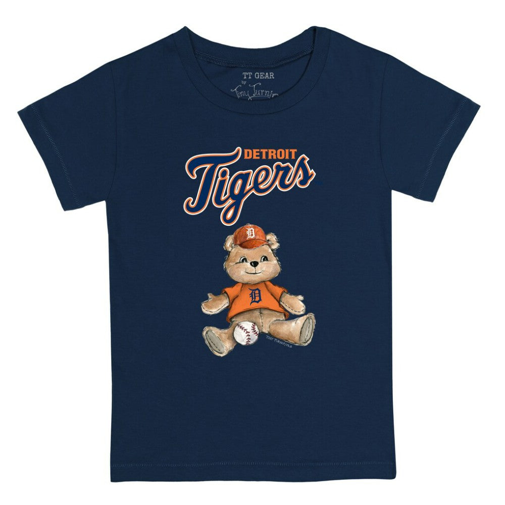 Detroit Tigers Tiny Turnip Youth Teddy Boy T-Shirt - Navy