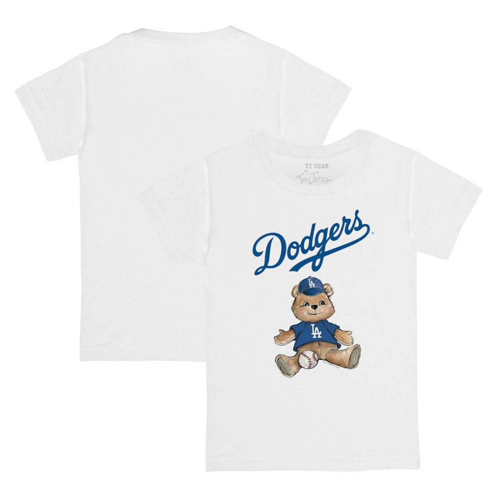 Los Angeles Dodgers Tiny Turnip Youth Teddy Boy T-Shirt - White