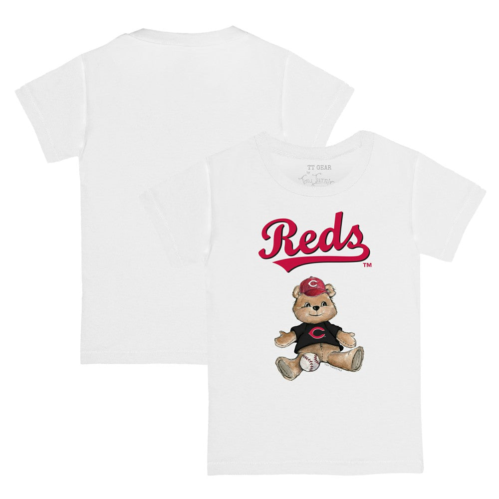 Cincinnati Reds Tiny Turnip Youth Teddy Boy T-Shirt - White