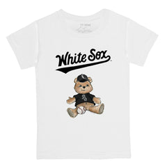 Chicago White Sox Tiny Turnip Youth Teddy Boy T-Shirt - White