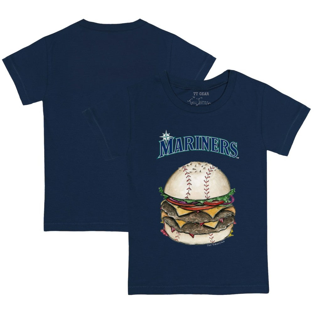 Seattle Mariners Tiny Turnip Youth Burger T-Shirt - Navy