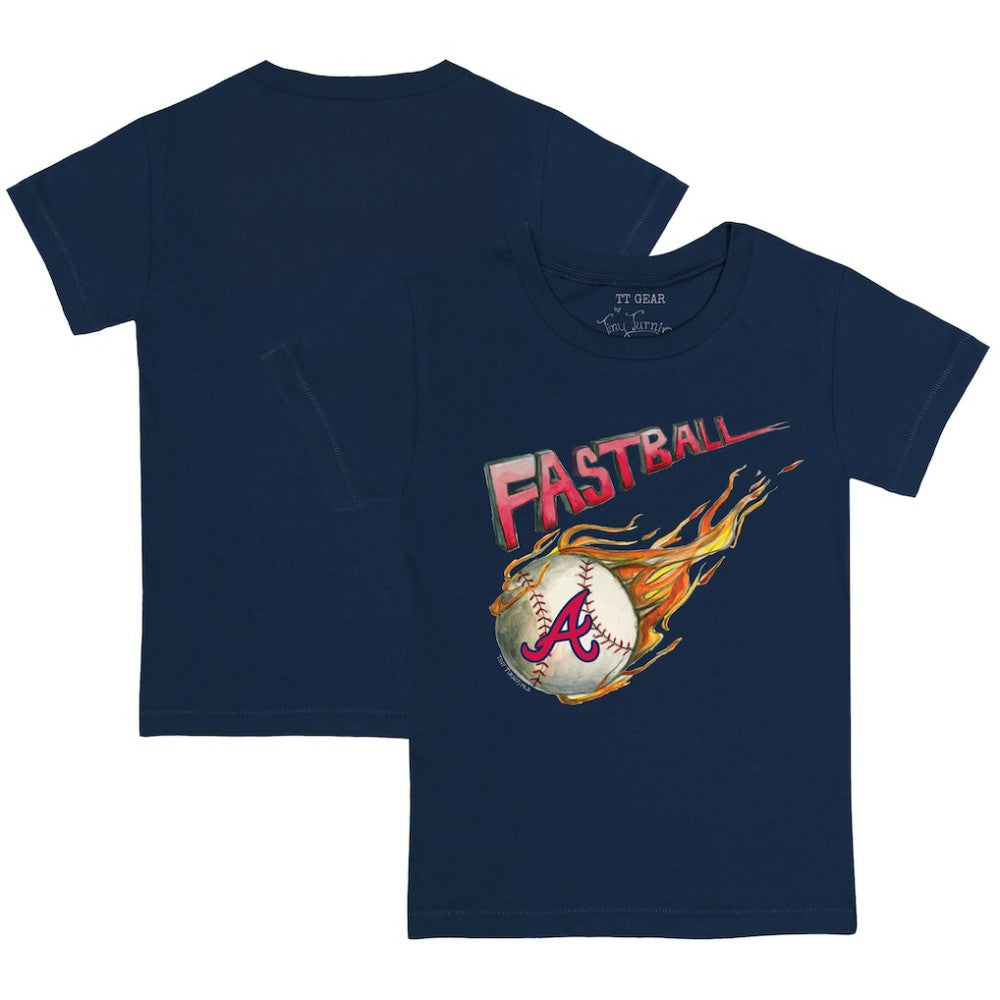Atlanta Braves Tiny Turnip Youth Fastball T-Shirt - Navy