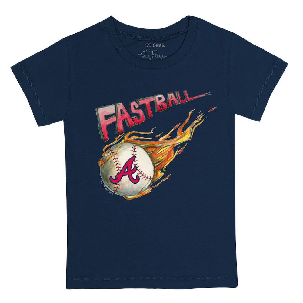 Atlanta Braves Tiny Turnip Youth Fastball T-Shirt - Navy