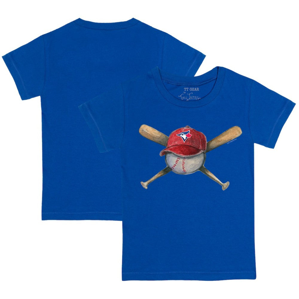 Toronto Blue Jays Tiny Turnip Youth Hat Crossbats T-Shirt - Royal