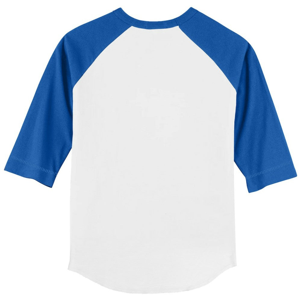 Toronto Blue Jays Tiny Turnip Youth Heart Banner 3/4-Sleeve Raglan T-Shirt - White/Royal