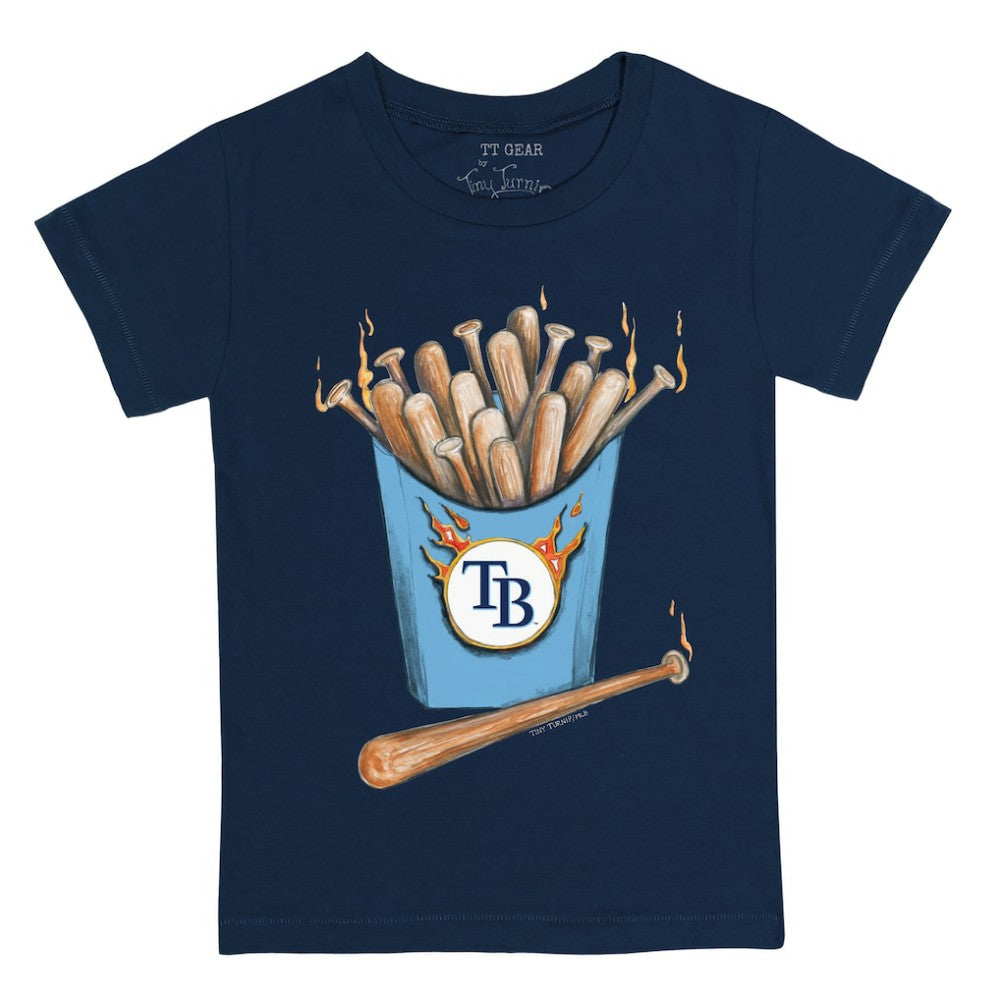 Tampa Bay Rays Tiny Turnip Youth Hot Bats T-Shirt - Navy